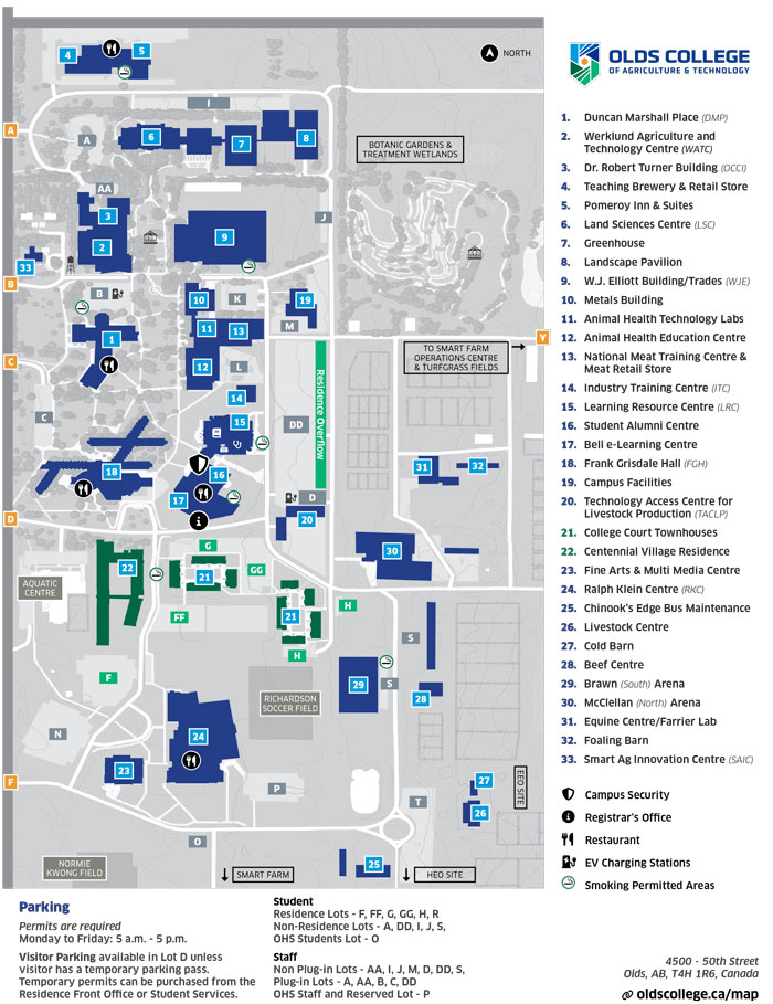 Campus Map Front Side